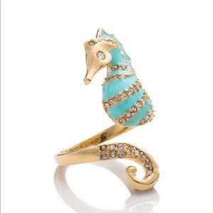 Kate Spade paradise seahorse ring